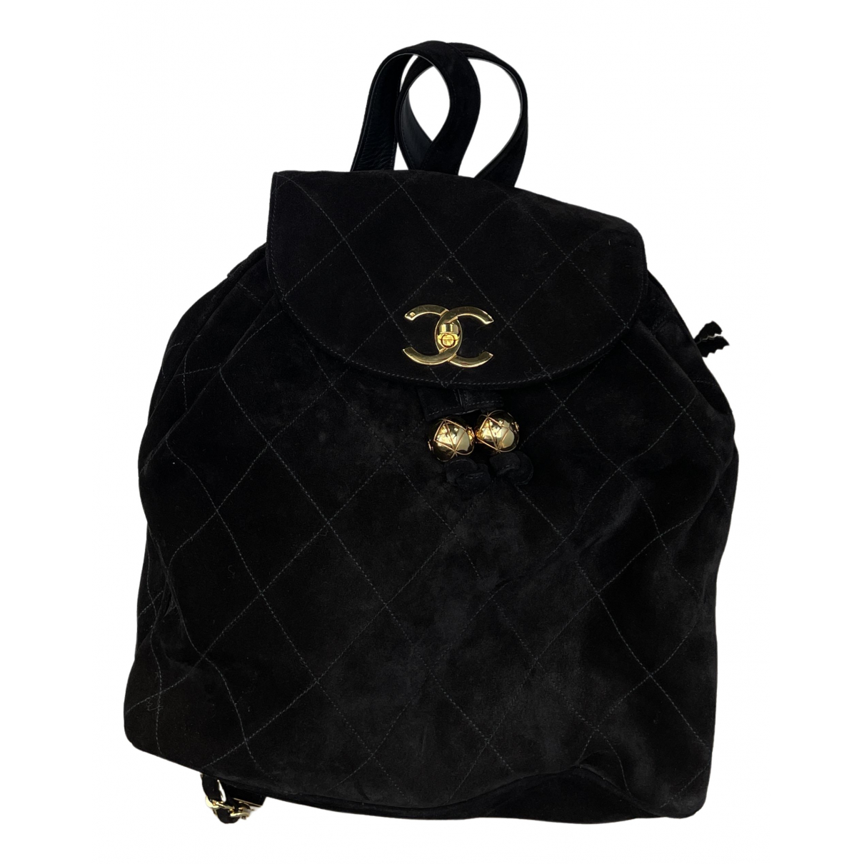 Velvet backpack Chanel Black in Velvet 